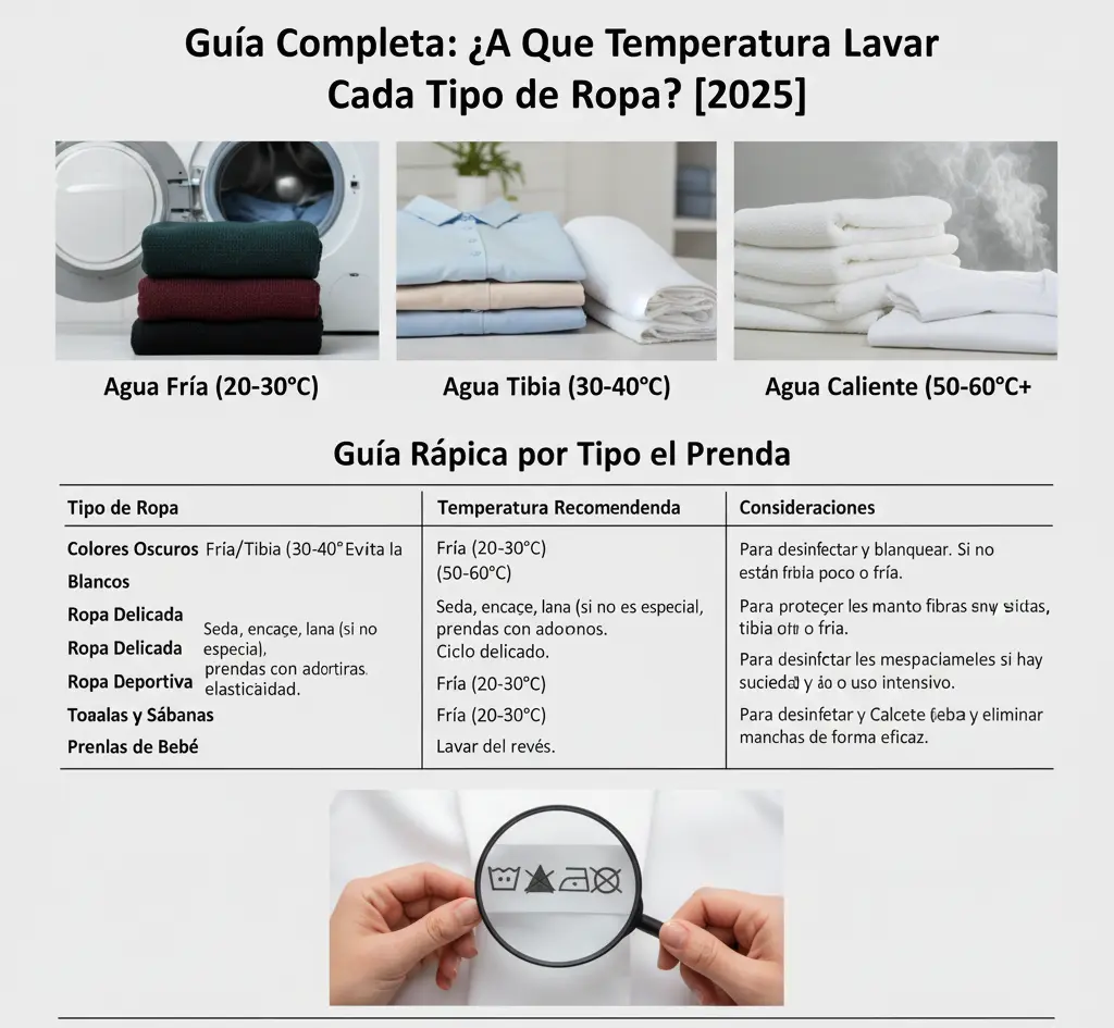 Guía Completa: ¿A Qué Temperatura Lavar Cada Tipo de Ropa? [2025]